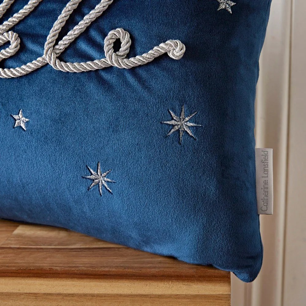 Cuscino decorativo in velluto con motivo natalizio 30x50 cm Sparkle - Catherine Lansfield