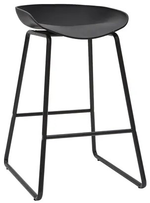 Sgabelli da bar design neri (set di 2) PEBBLE