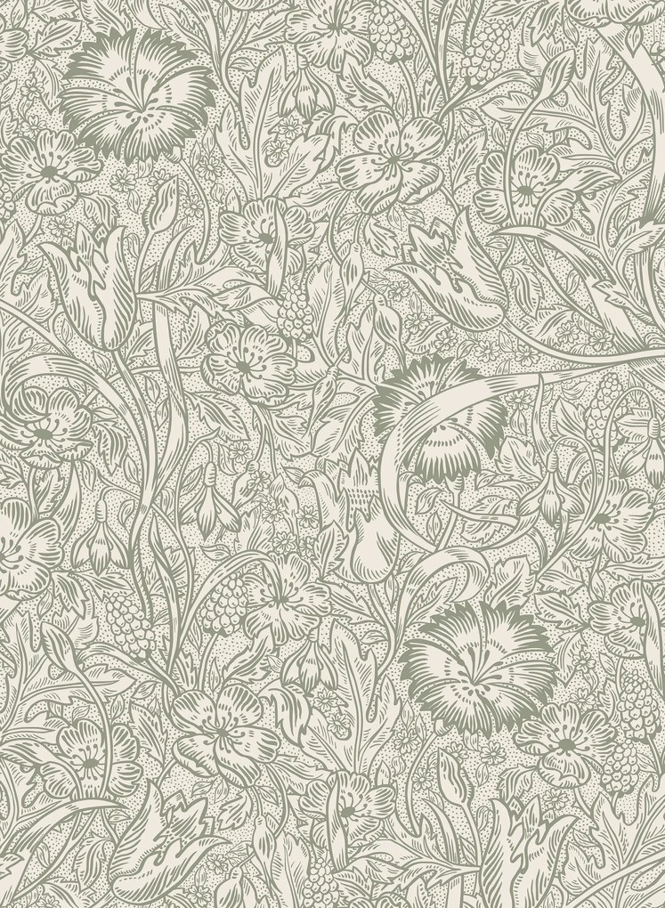 Sandberg Tapete Caroline - Moss Green