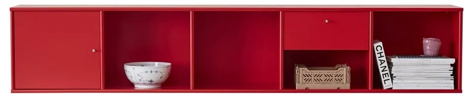 Libreria a parete rossa 108 Mistral - Hammel Furniture