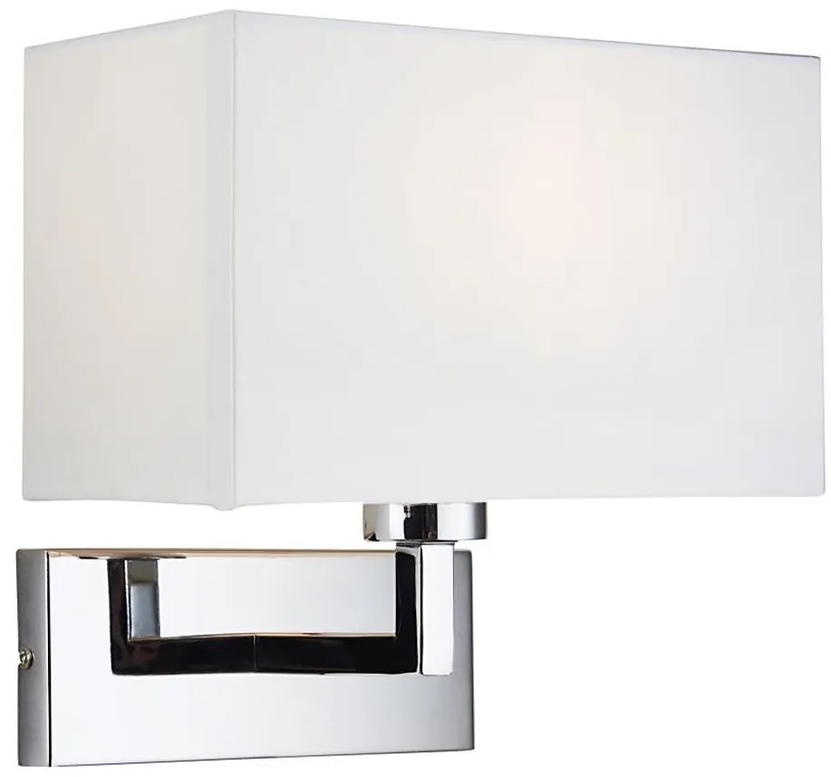 Endon 56373 - Applique PICCOLO 1xE27/10W/230V bianco/cromo lucido