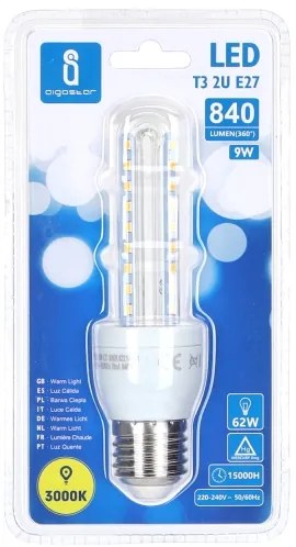 Lampadina LED E27/9W/230V 3000K - Aigostar