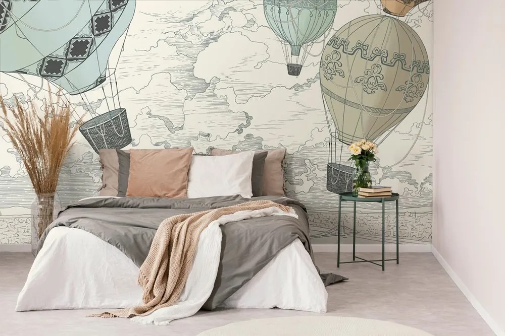 Carta da parati autoadesiva – Palloncini nei colori