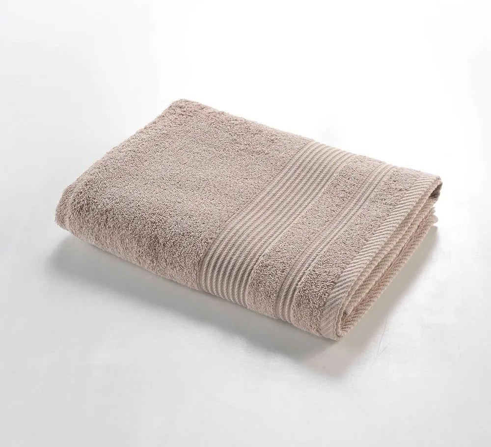Asciugamano beige in spugna di cotone 70x130 cm Tendresse - douceur d'intérieur