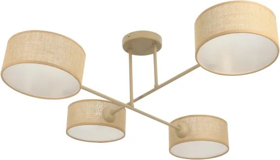 Brilagi - Plafoniera VIRGO 4xE14/40W/230V beige/oro