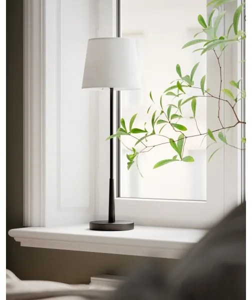 ByRydens 4002740-4002 - Lampada da tavolo LUMI 1xE27/8W/230V bianco/nero 68,5 cm