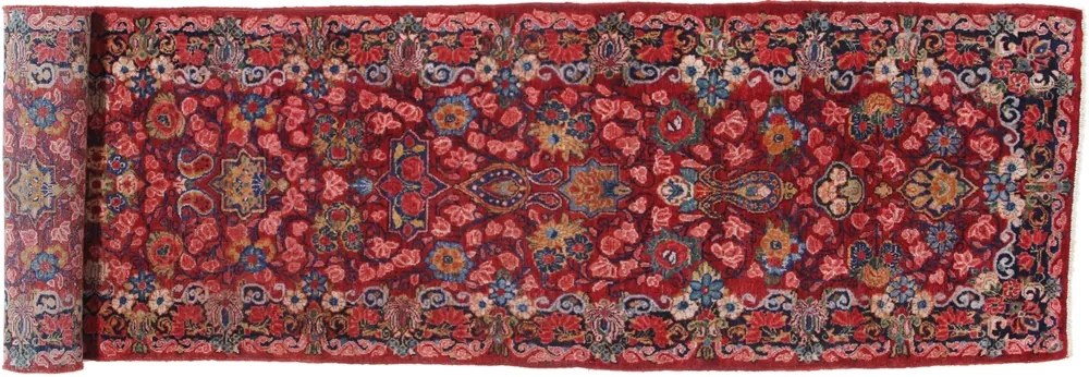 Sarouk Tappeto 80 x 430 Rosso (Iran) Annodato A Mano