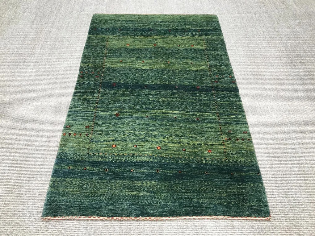 Loribaft Tappeto persiano 160x100 Verde (Iran) Annodato A Mano