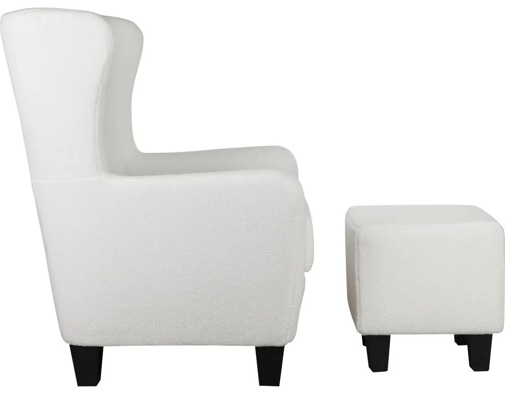 Poltrona in velluto bianco Zhili - Støraa