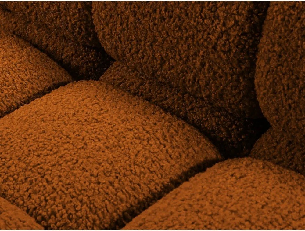 Modulo divano bouclé arancione (angolo destro) Bellis - Micadoni Home