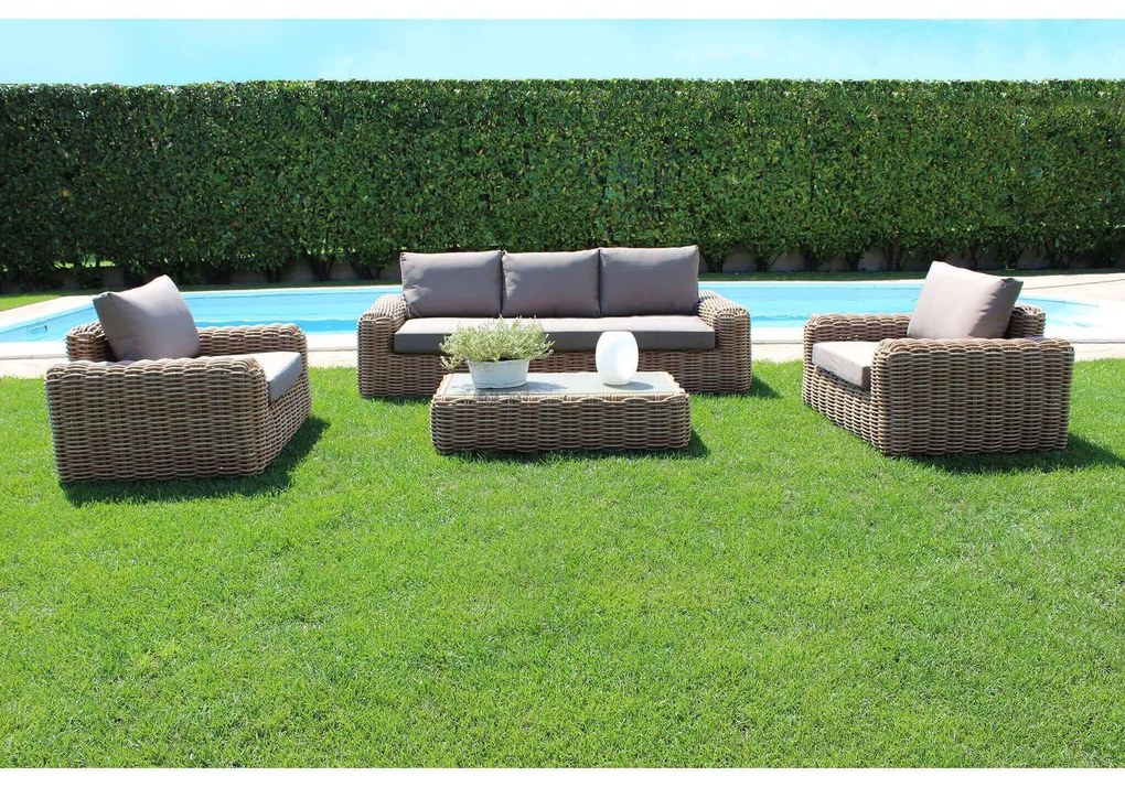 ZULA - salotto da giardino in wicker