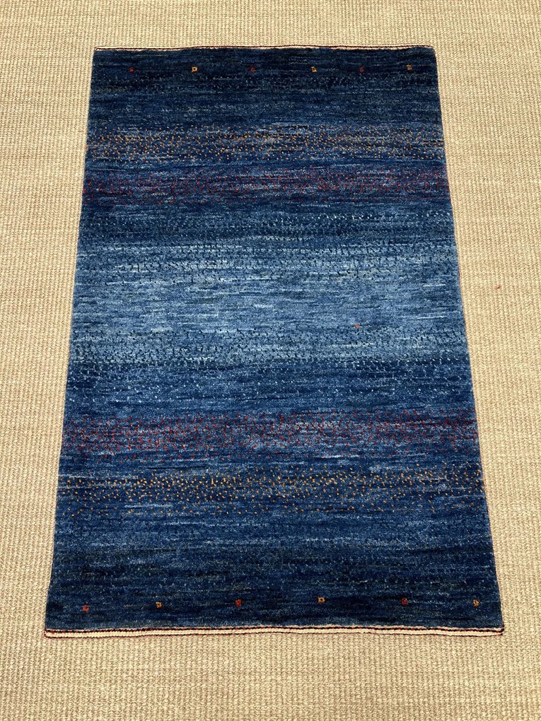 Loribaft Tappeto 70x100 Blu (Iran) Annodato A Mano