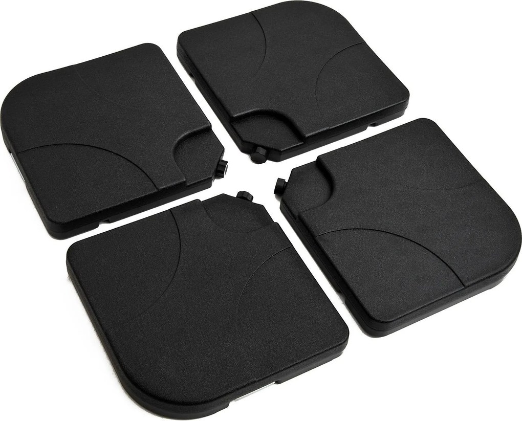 Base per Ombrellone da Giardino 60 Kg a Croce in Plastica 50x50x7.5 cm...