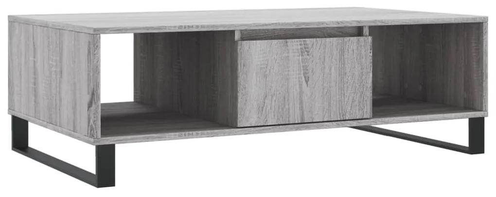 Tavolino da salotto grigio sonoma 104x60x35cm legno multistrato