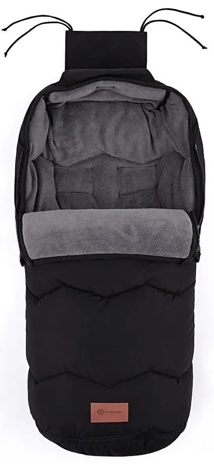 PETITE&MARS - Sacco coprigambe bimbo 4in1 WARMY nero