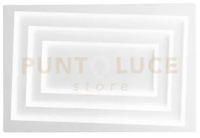 Plafoniera led hypnotic bianca 55w 7040lm cct 3000k 4000k 6500k 60x...