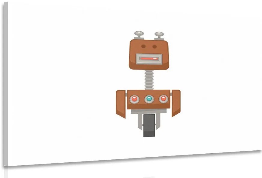Stampa su tela – Robot in marrone