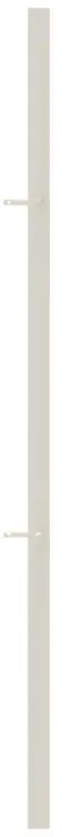 Palo angolare in ferro finitura verniciato Bianco H 140 cm x L 4 cm x P 4 cm