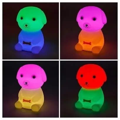 Lampada notturna ricaricabile per bambini LED RGB dimmerabile LED/2,5W/5V 3000K 1200 mAh cane