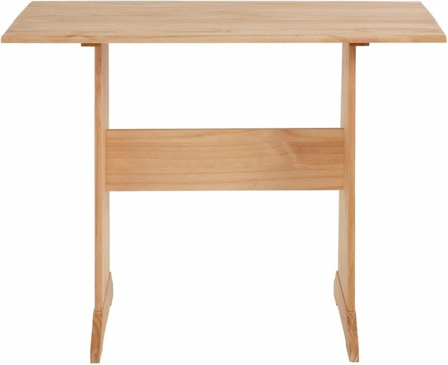 Set di panca angolare e tavolo da pranzo in legno di pino massiccio Samantha - Støraa