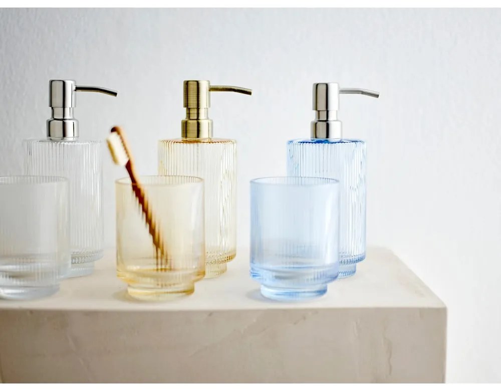 Bicchiere di vetro blu per spazzolini da denti Clarity - Södahl