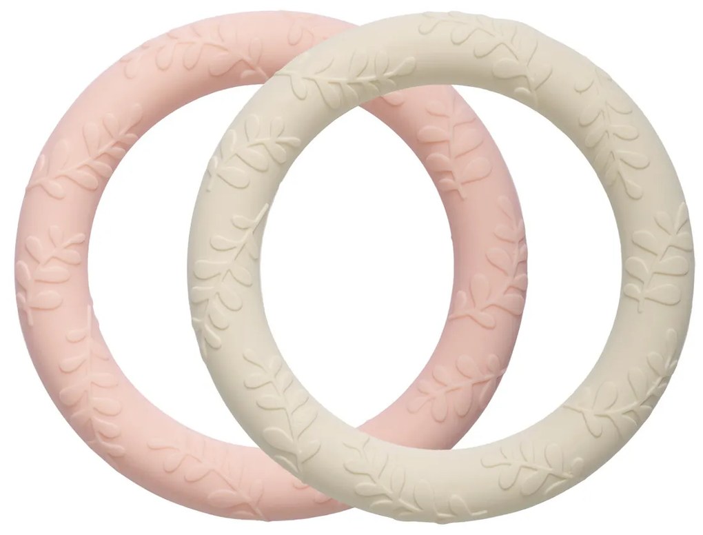 A Little Lovely Company - massaggiagengive in silicone - crema di fragole, 2 pezzi