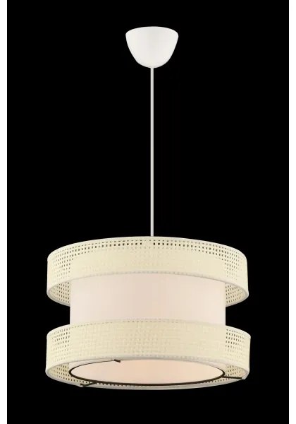 Lampadario a sospensione su cavo HALO 1xE27/60W/230V colore crema