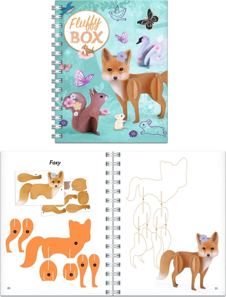 Grande set creativo - Fluffy box - Animali della foresta