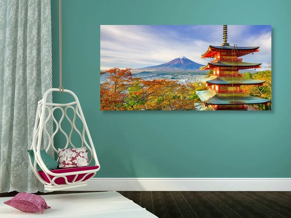 Stampa su tela – Vista sulla Pagoda Chureito e sul Monte Fuji