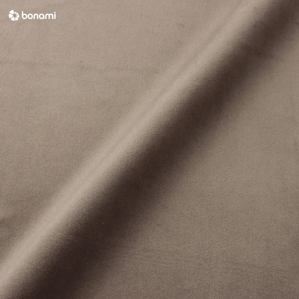 Letto matrimoniale imbottito tortora con griglia 140x200 cm Akela - Makamii