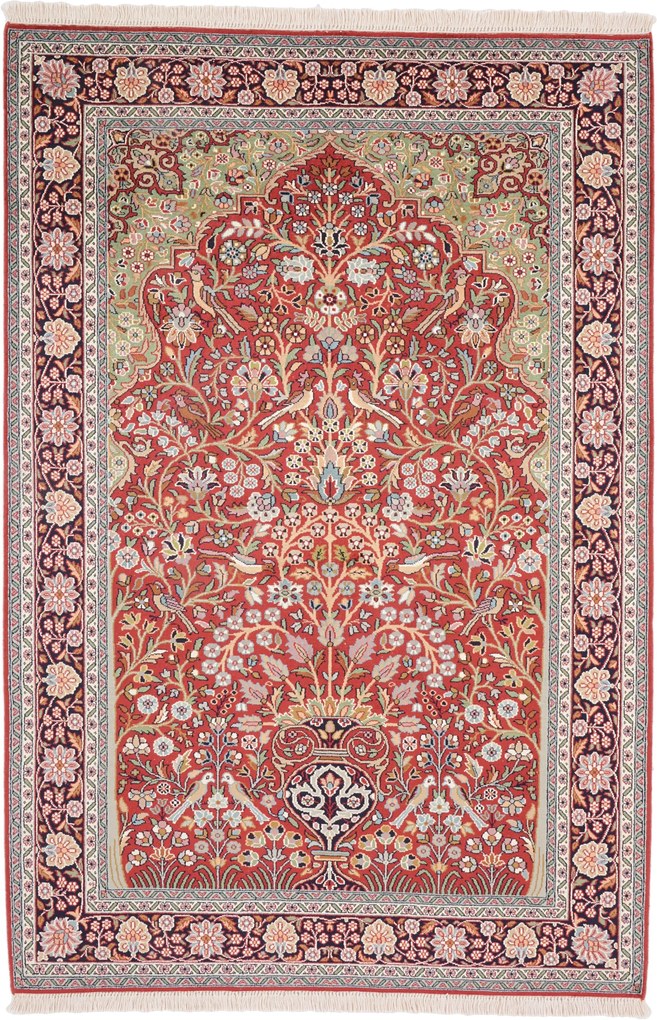Cashmere Silk Tappeto 180x120 (Indian) Annodato A Mano