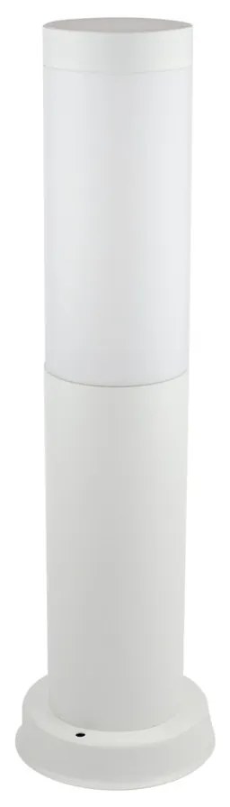 Paletto da Giardino 40cm acciaio inox BIANCO IK06 IP54 base E27
