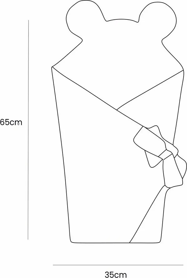 Copertina per neonati verde in velluto a coste 35x65 cm – Meowbaby