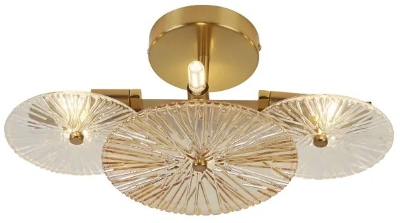 Searchlight 88210-6BZ - Applique WAGON WHEEL 6xG9/33W/230V ottone