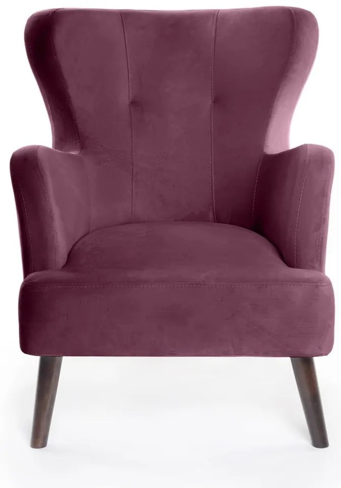 Poltrona in velluto viola Noemye - Bonami Essentials