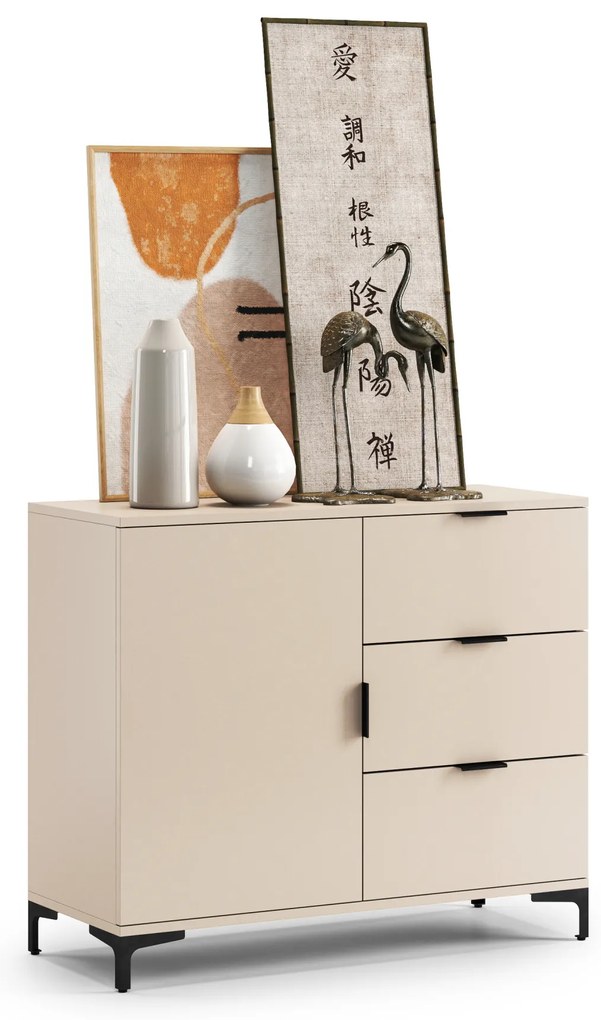 Comò LANA K-100S Beige (Champagne) - MOBILE CON CASSETTI