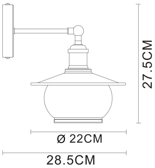 Globo 69030W - Applique 1xE27/60W