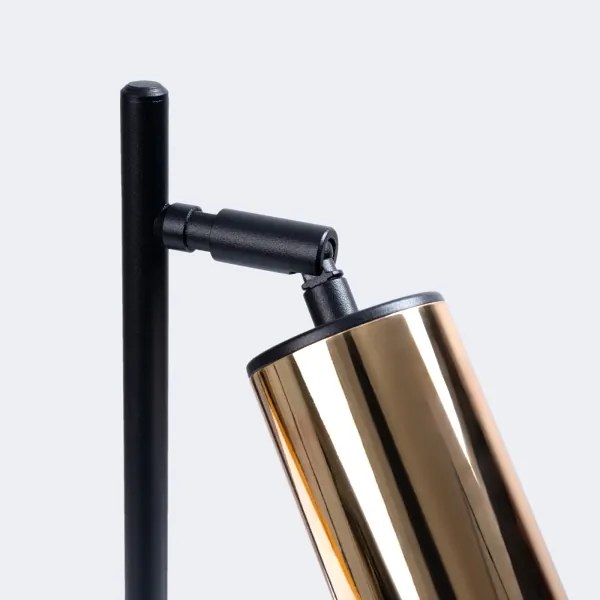 Sollux SL.1389 - Lampada da tavolo WINX 1xGU10/10W/230V nero/oro