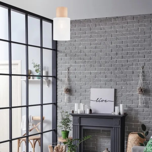 Plafoniera ARI 1xE27/60W/230V d. 16 cm bianco