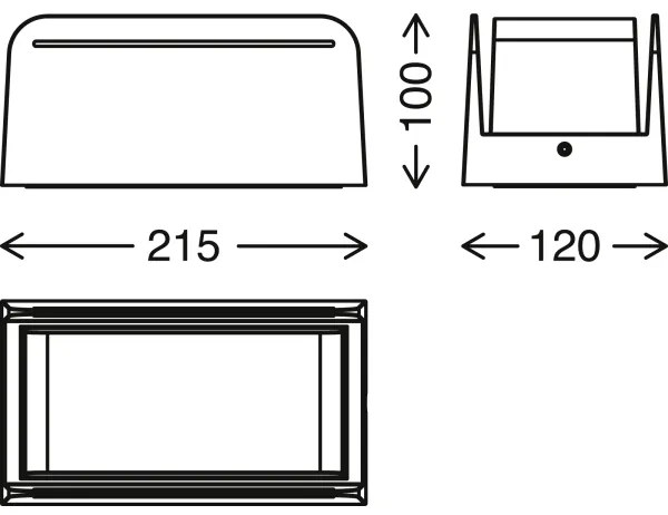 Briloner 3016-015 - Applique da esterno BOKS 1xE27/12W/230V IP44