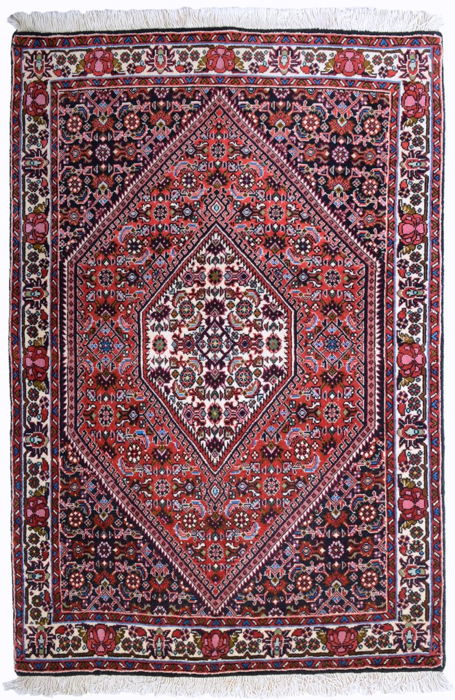 Bidjar Tappeto persiano 70x110 Rosso (Iran) Annodato A Mano