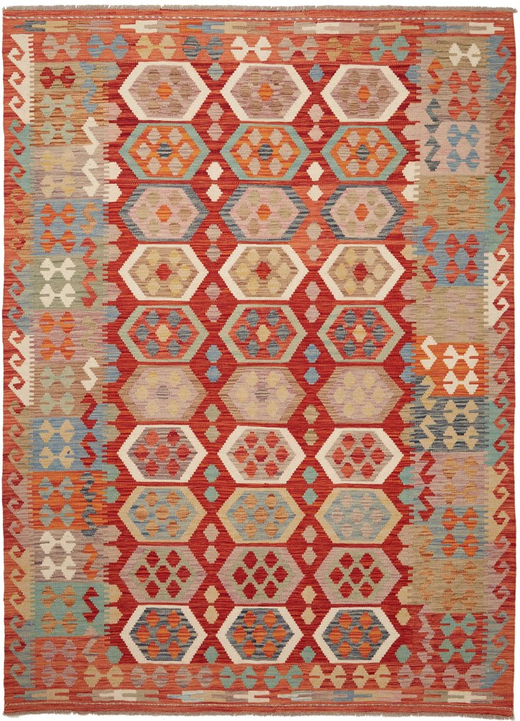 Kilim Tappeto 240 x 180 (Pakistan) Tessuto A Mano
