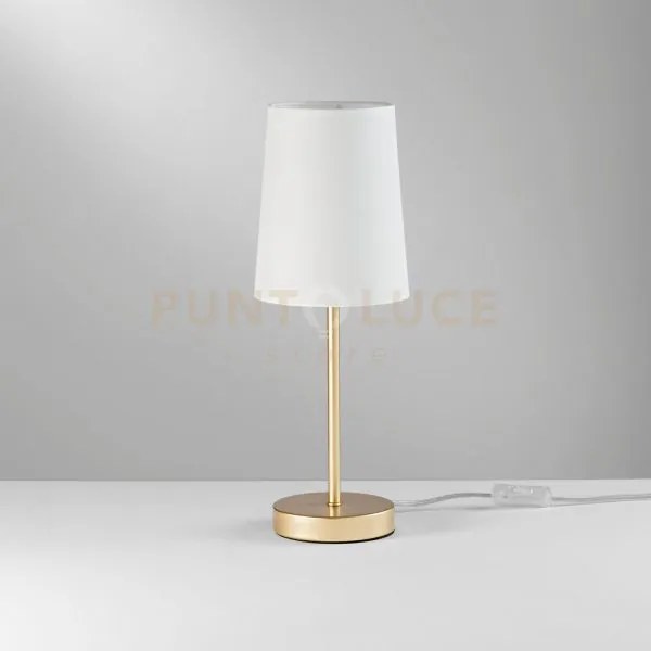 Lampada da tavolo sally oro 1 luce attacco e14 15x15x41,8cm in meta...