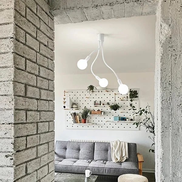 Perenz Bulbo Applique orientabile in metallo e gomma disponibili a 1 luce, 3 luce e 5 luci