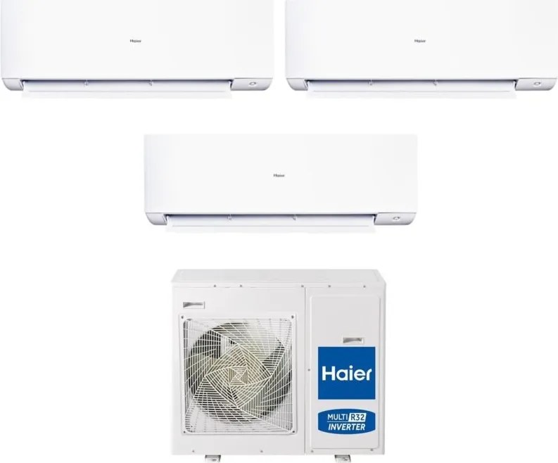 Climatizzatore Condizionatore Haier Trial Split Inverter serie expert 12+12+12 con 4U75S2SR5FA R-32 Wi-Fi Integrato 12000+12000+12000