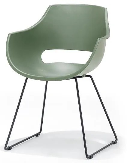 Set di 4 sedie ROCKY, verde