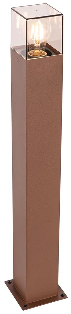Lampada da terra da esterno industriale marrone ruggine 70 cm IP44 - Denmark