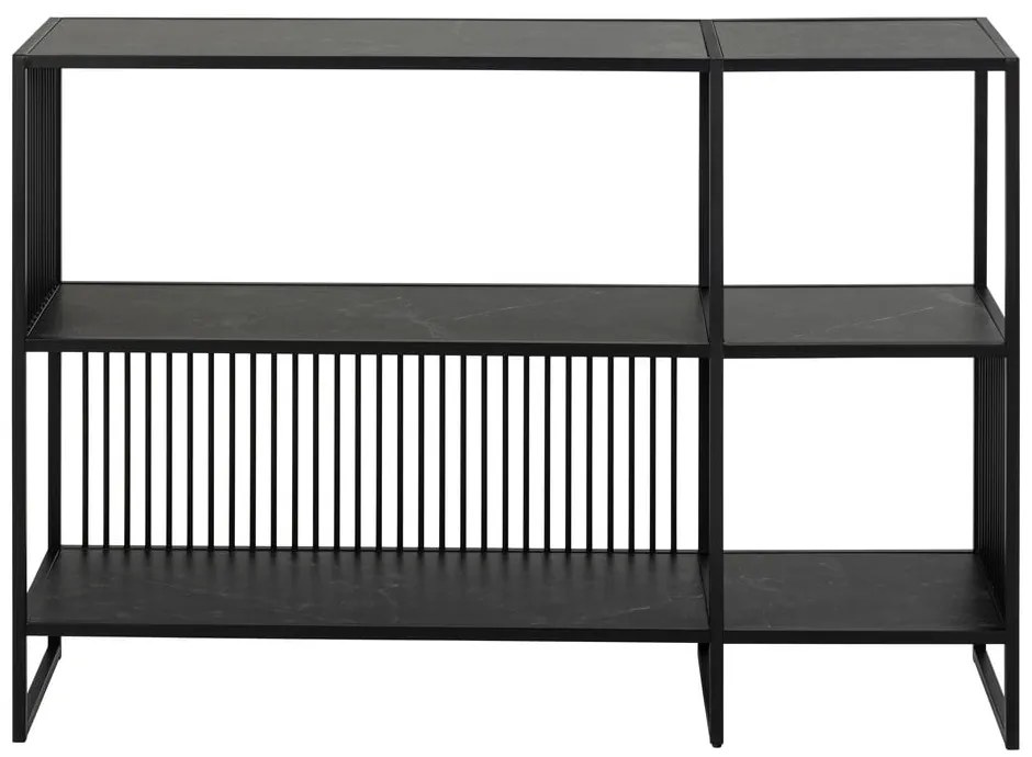 Libreria nera in pietra 120x83 cm Strington - Actona