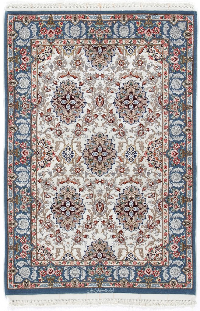 Isfahan Tappeto 120x80 (Iran) Annodato A Mano