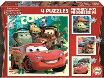 Puzzle Educa Cars (4 Unità)